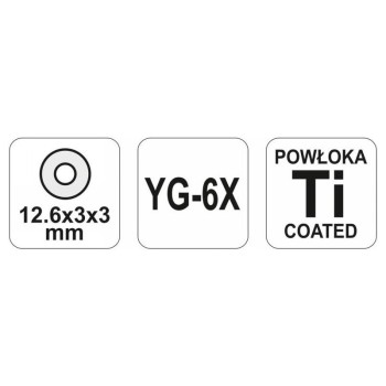 YATO Csempevágó kerék 12,6 x 3 x 3 mm (YT-3703 csempevágóhoz) (YT-3713)