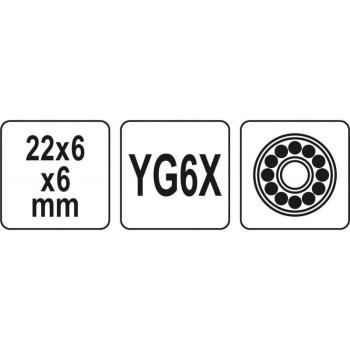 YATO Csempevágó kerék 22 x 6 x 6 mm (YT-37150) YATO Csempevágó kerék 22 x 6 x 6 mm (YT-37150)
