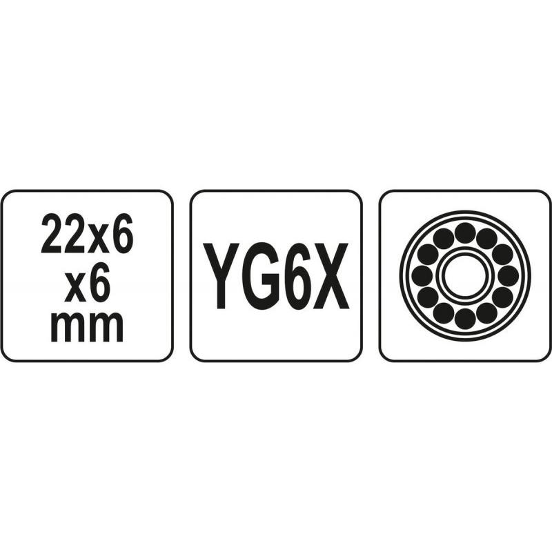 YATO Csempevágó kerék 22 x 6 x 6 mm (YT-37150)