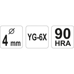 YATO Üveg- és csempefúrószár 4 mm (YT-3725) YATO Üveg- és csempefúrószár 4 mm (YT-3725)