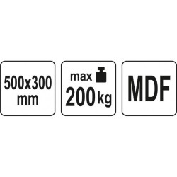 YATO Áruszállító kocsi 500 x 300 mm 200 kg (YT-37420) YATO Áruszállító kocsi 500 x 300 mm 200 kg (YT-37420)