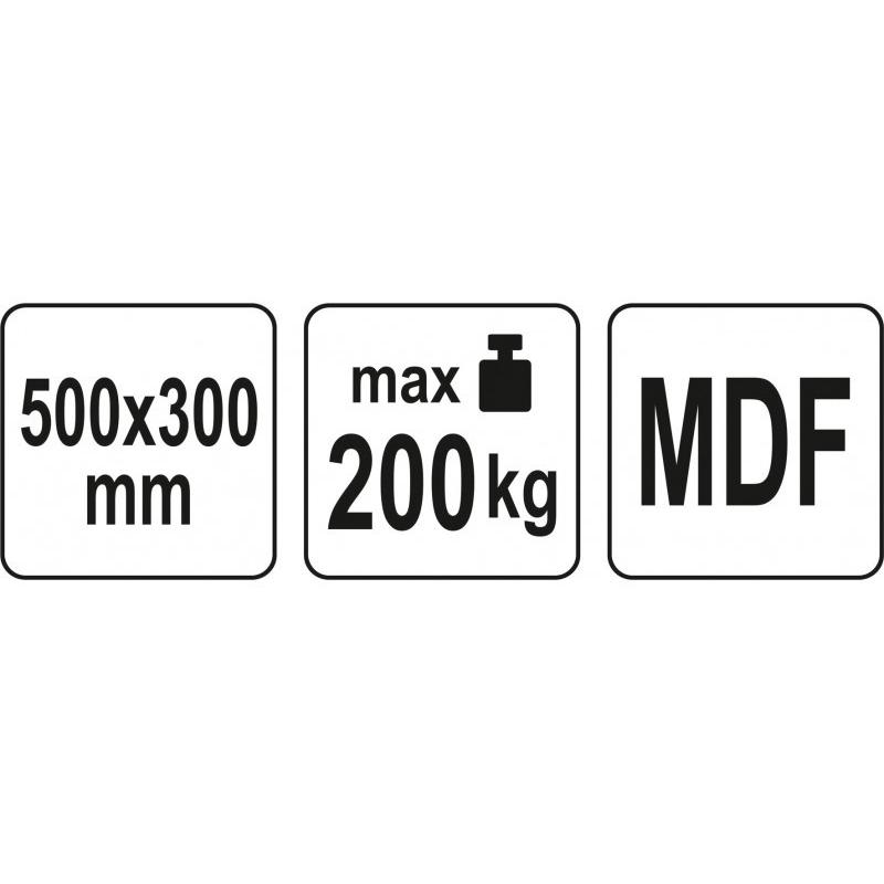 YATO Áruszállító kocsi 500 x 300 mm 200 kg (YT-37420) YATO Áruszállító kocsi 500 x 300 mm 200 kg (YT-37420)