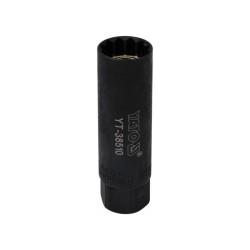 YATO Vékonyfalú gyertyakulcs 3/8' 14 mm / 63 mm (YT-38510) YATO Vékonyfalú gyertyakulcs 3/8' 14 mm / 63 mm (YT-38510)