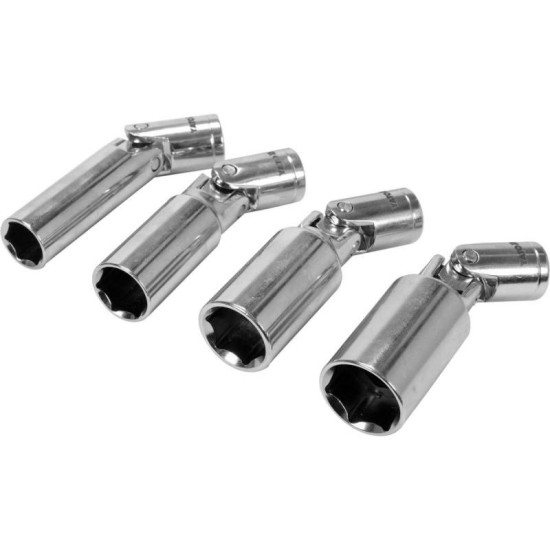 YATO Csuklós gyertyakulcs készlet 4 részes 3/8' 14-21 mm CrV (YT-38520)