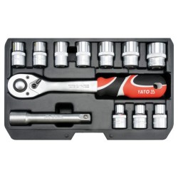 YATO Dugókulcs készlet 12 részes 1/2' 10-24 mm CrV (YT-38671)