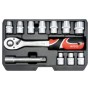 YATO Dugókulcs készlet 12 részes 1/2' 10-24 mm CrV (YT-38671)