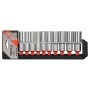YATO Hosszú dugókulcs készlet 10 részes 1/2' 10-24 mm CrV (YT-38861)