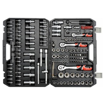 YATO Dugókulcs készlet 173 részes 1/4', 3/8', 1/2' CrV (YT-38931)