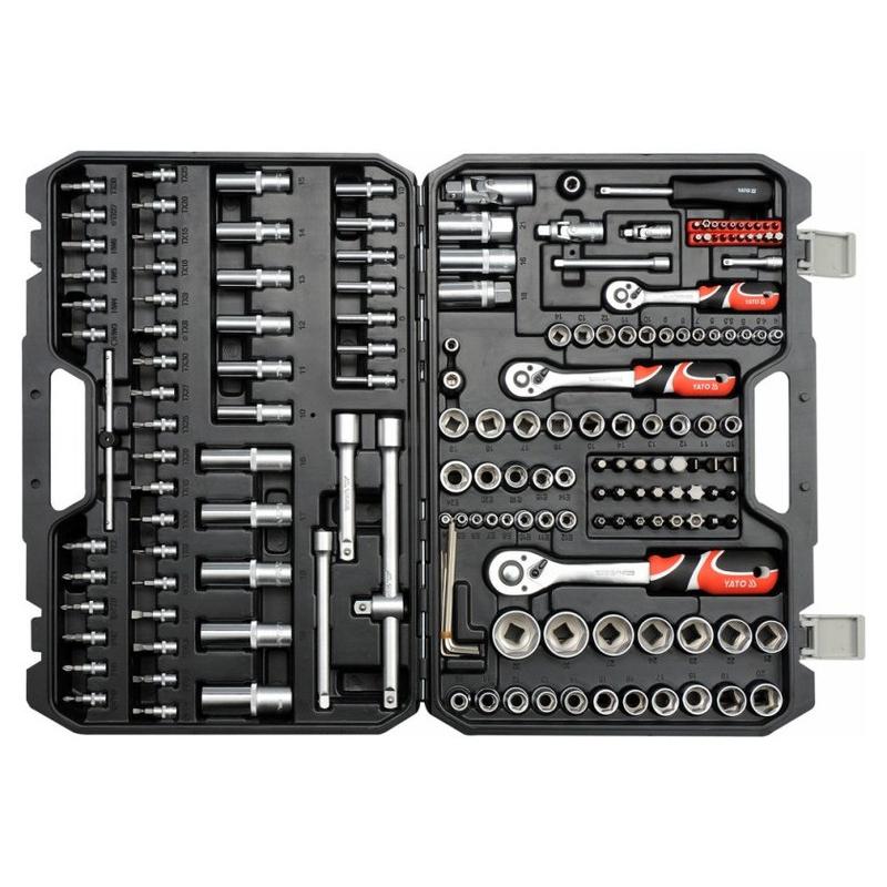 YATO Dugókulcs készlet 173 részes 1/4', 3/8', 1/2' CrV (YT-38931)