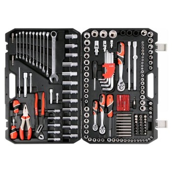 YATO Szerszámkészlet 225 részes 1/4', 3/8', 1/2' CrV CrMo (YT-38941)