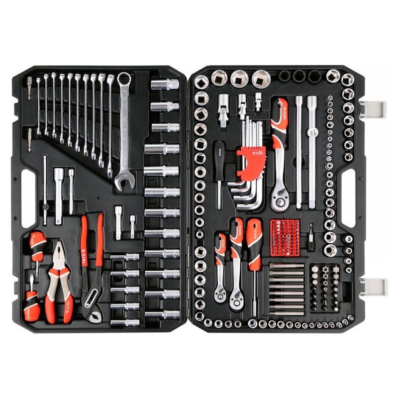 YATO Szerszámkészlet 225 részes 1/4', 3/8', 1/2' CrV CrMo (YT-38941)