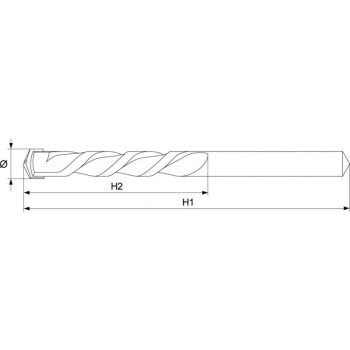 YATO Kőzetfúró 14 x 180/120 mm hengeres (YT-4383)