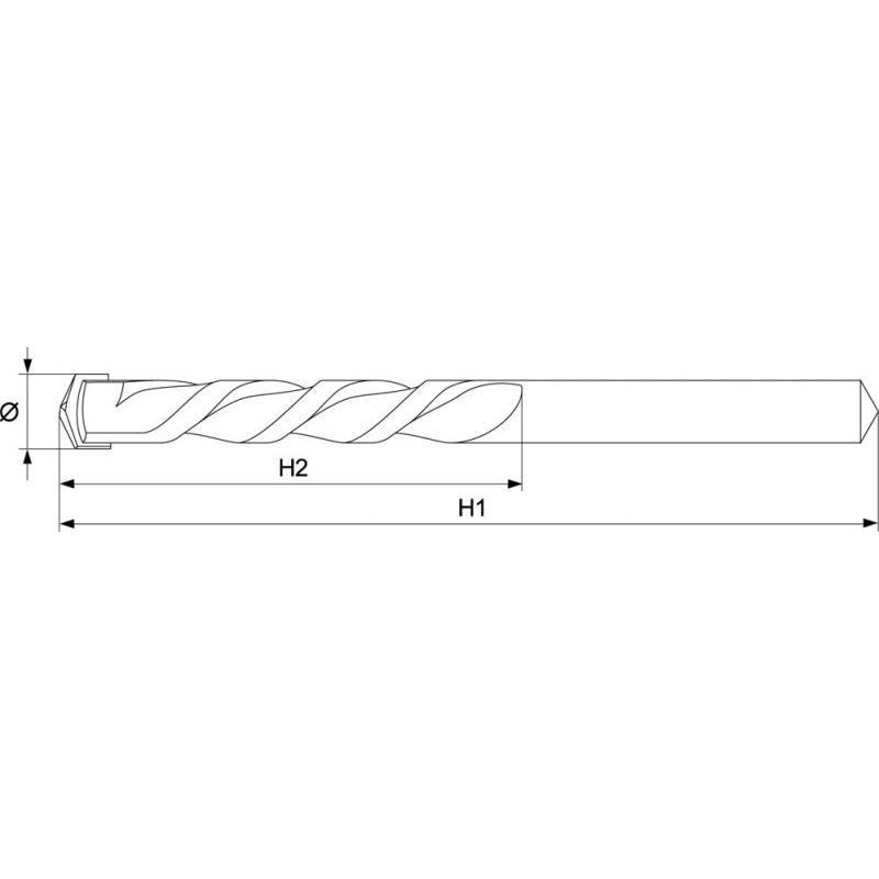 YATO Kőzetfúró 14 x 180/120 mm hengeres (YT-4383)