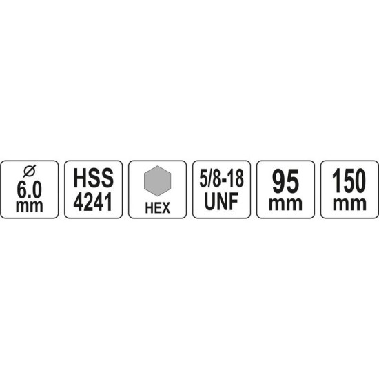 YATO Körkivágó központosító 10 mm 5/8' HSS (YT-43991)