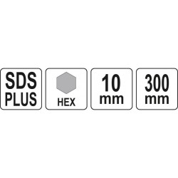 YATO Hosszabbítószár körkivágó központosítóhoz 300 mm SDS-Plus-HEX (YT-43993) YATO Hosszabbítószár körkivágó központosítóhoz 300 mm SDS-Plus-HEX (YT-43993)