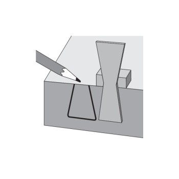 YATO Asztalos fecskefark sablon Alumínium (YT-44081) YATO Asztalos fecskefark sablon Alumínium (YT-44081)