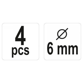 YATO Tipli jelölő 6 mm (4 db/cs) (YT-44104)