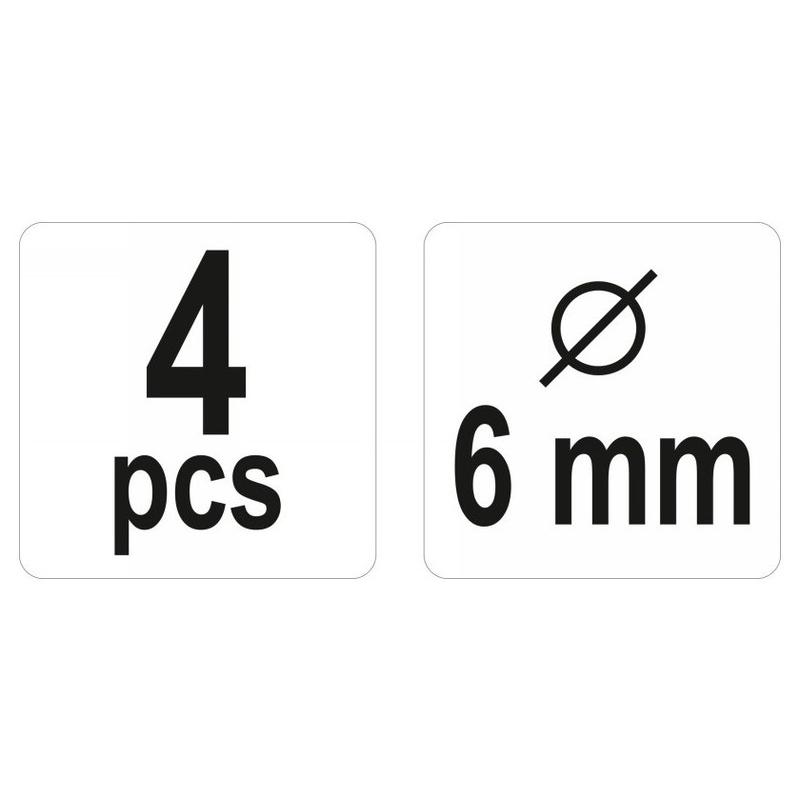 YATO Tipli jelölő 6 mm (4 db/cs) (YT-44104)