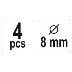 YATO Tipli jelölő 8 mm (4 db/cs) (YT-44105)