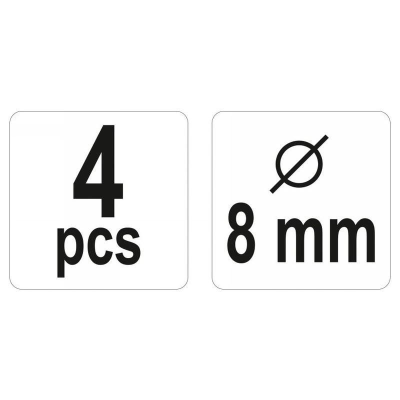 YATO Tipli jelölő 8 mm (4 db/cs) (YT-44105)
