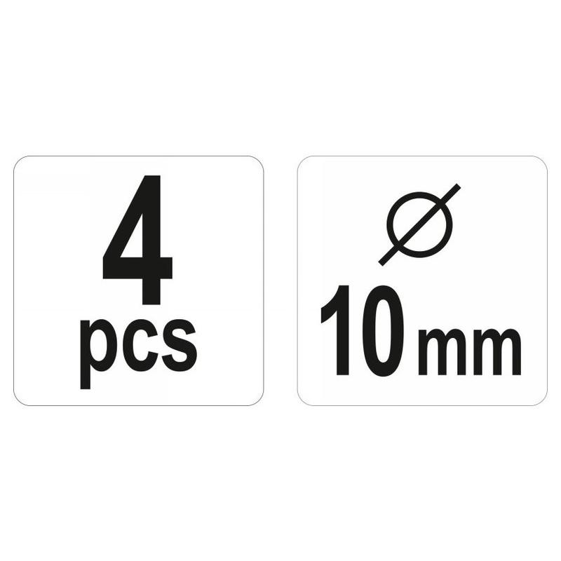 YATO Tipli jelölő 10 mm (4 db/cs) (YT-44106)