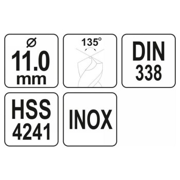 YATO Csigafúró 11,0 x 142/95 mm inox HSS Premium (YT-44233)