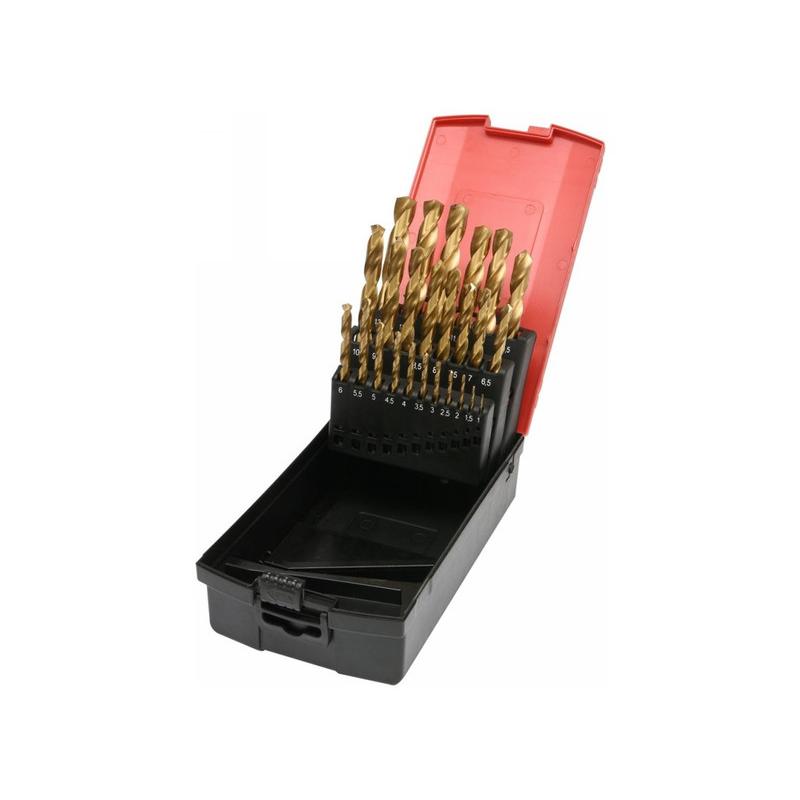 YATO Csigafúró készlet 25 részes 1-13 mm HSS-TiN (YT-44676) YATO Csigafúró készlet 25 részes 1-13 mm HSS-TiN (YT-44676)