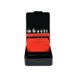 YATO Kúpos süllyesztő készlet fémre 6 részes (6,3-8,3-10,4-12,4-16,5-20,5 mm) bit befogású HSS (YT-44729)