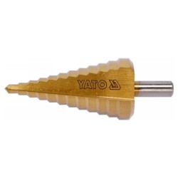 YATO Lépcsős fúró 6-38 mm 12 lépcsős HSS titán-nitrid (YT-44740) YATO Lépcsős fúró 6-38 mm 12 lépcsős HSS titán-nitrid (YT-44740)