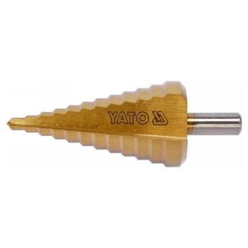 YATO Lépcsős fúró 6-38 mm 12 lépcsős HSS titán-nitrid (YT-44740)