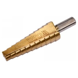 YATO Lépcsős fúró 10-20 mm 11 lépcsős HSS titán-nitrid (YT-44745) YATO Lépcsős fúró 10-20 mm 11 lépcsős HSS titán-nitrid (YT-44745)