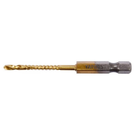 YATO Fém marófúró 3,0 x 70 mm bit befogású HSS-TiN (YT-44820)