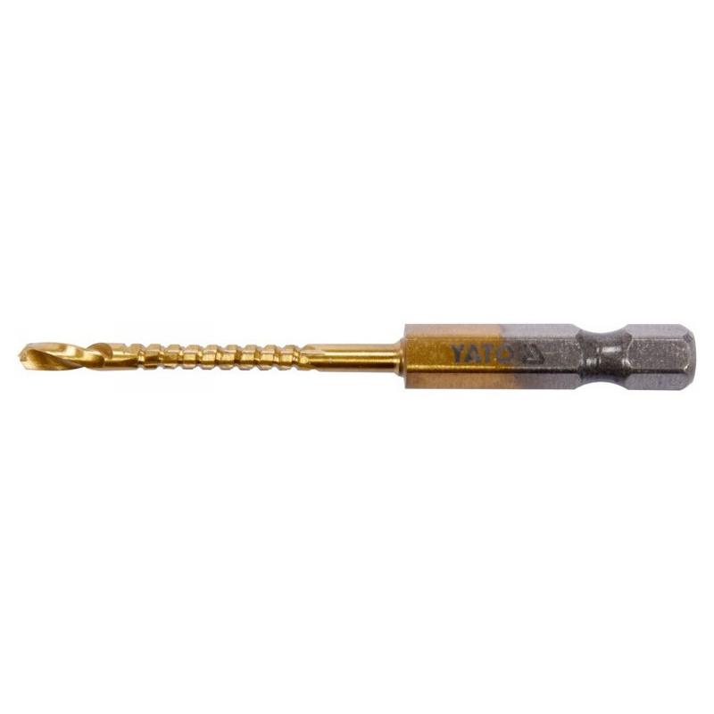 YATO Fém marófúró 3,0 x 70 mm bit befogású HSS-TiN (YT-44820)