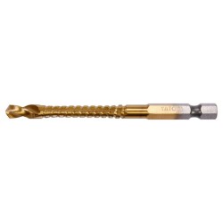 YATO Fém marófúró 6,5 x 89 mm bit befogású HSS-TiN (YT-44824) YATO Fém marófúró 6,5 x 89 mm bit befogású HSS-TiN (YT-44824)