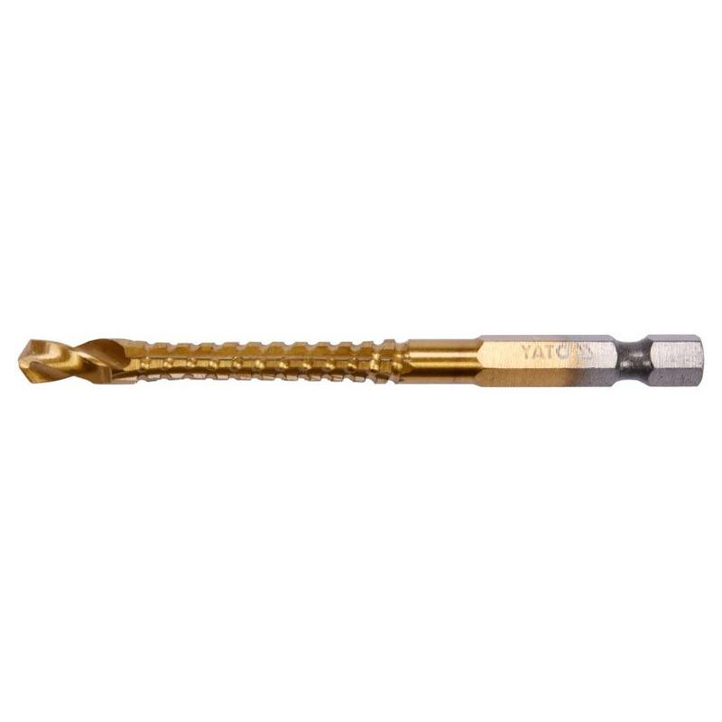 YATO Fém marófúró 6,5 x 89 mm bit befogású HSS-TiN (YT-44824)