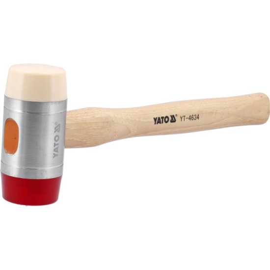 YATO Kalapács kétoldalas 1 340 g Pu/műanyag (YT-4634) YATO Kalapács kétoldalas 1 340 g Pu/műanyag (YT-4634)