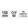 YATO Csapszegkiütő 3,8 x 150 mm CrV60 (YT-4690)