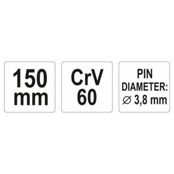 YATO Csapszegkiütő 3,8 x 150 mm CrV60 (YT-4690)
