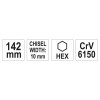 YATO Laposvágó 10 x 142 mm CrV6150 (YT-47147) YATO Laposvágó 10 x 142 mm CrV6150 (YT-47147)