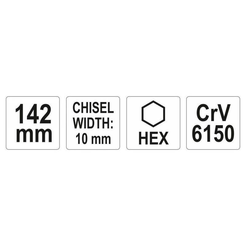 YATO Laposvágó 10 x 142 mm CrV6150 (YT-47147) YATO Laposvágó 10 x 142 mm CrV6150 (YT-47147)