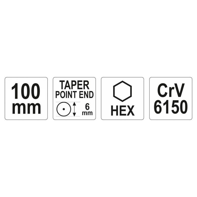YATO Pontozó 6 x 100 mm (YT-47150)