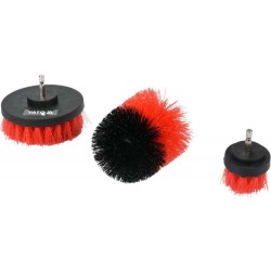 YATO Nylon kefe készlet 3 részes 5, 8, 10 mm bitbefogású (YT-47553) YATO Nylon kefe készlet 3 részes 5, 8, 10 mm bitbefogású (YT-47553)