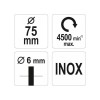 YATO Csapos körkefe 75 mm inox (YT-47568)