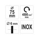 YATO Csapos körkefe 75 mm inox (YT-47568) YATO Csapos körkefe 75 mm inox (YT-47568)