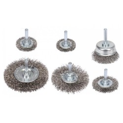 YATO Csapos körkefe, fazékkefe készlet 6 részes inox (YT-47593) YATO Csapos körkefe, fazékkefe készlet 6 részes inox (YT-47593)