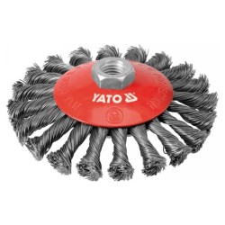YATO Döntött sodrott körkefe M14 125 mm inox (YT-4764) YATO Döntött sodrott körkefe M14 125 mm inox (YT-4764)