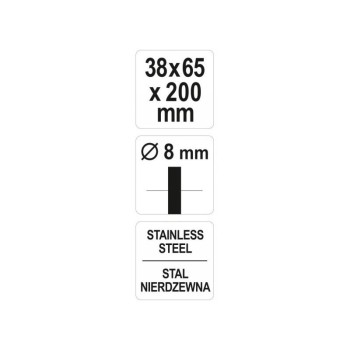 YATO Csapos csőkefe 38 mm inox (YT-47698)