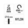 YATO Csapos ecsetkefe 25 mm műanyag sörte (YT-47780)