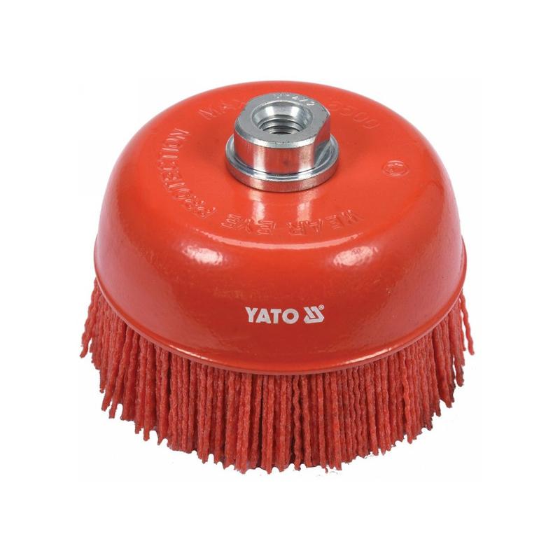 YATO Fazékkefe 125 mm M14 műanyag sörte (YT-47787)