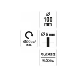 YATO Csapos négertárcsa 100 mm (YT-47802)